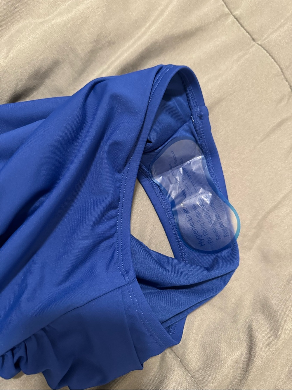 DKNY Blue One-Piece Swimsuit with Ruffled Straps - Picture 4 of 6